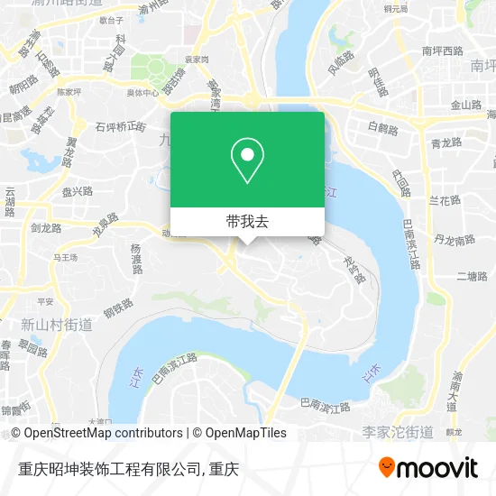 重庆昭坤装饰工程有限公司地图