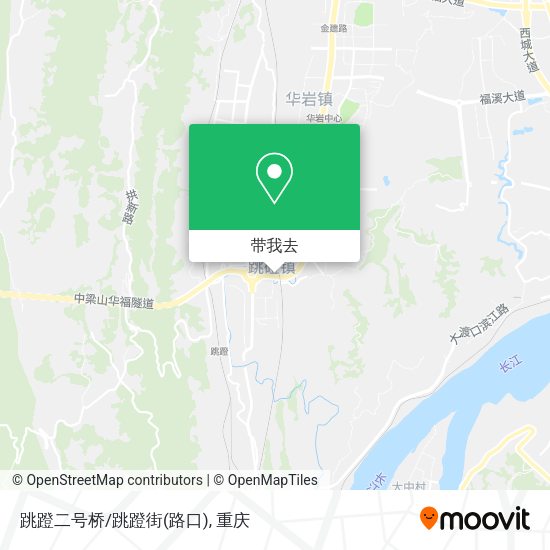 跳蹬二号桥/跳蹬街(路口)地图