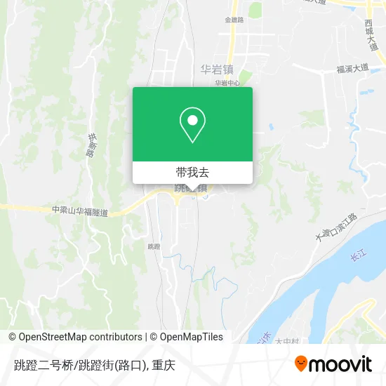 跳蹬二号桥/跳蹬街(路口)地图