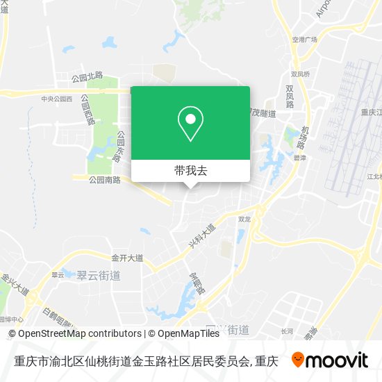 重庆市渝北区仙桃街道金玉路社区居民委员会地图