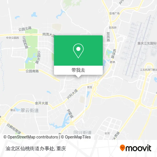渝北区仙桃街道办事处地图