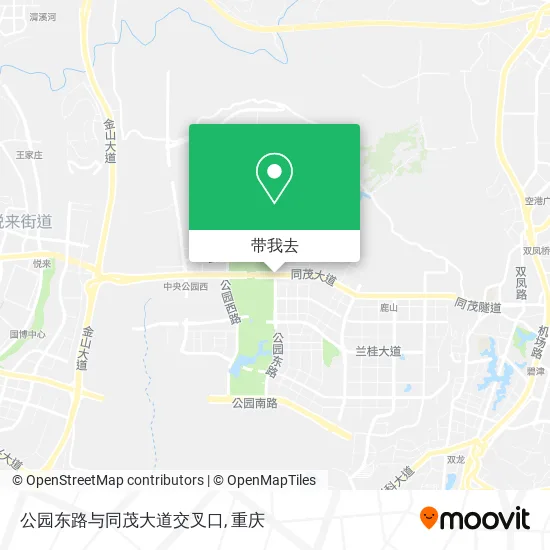 公园东路与同茂大道交叉口地图