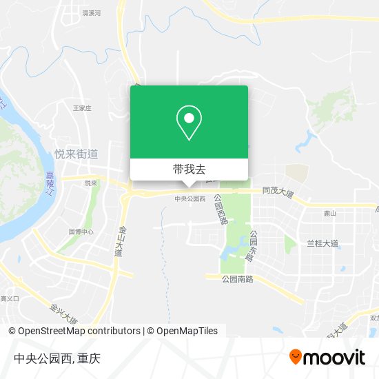 中央公园西地图