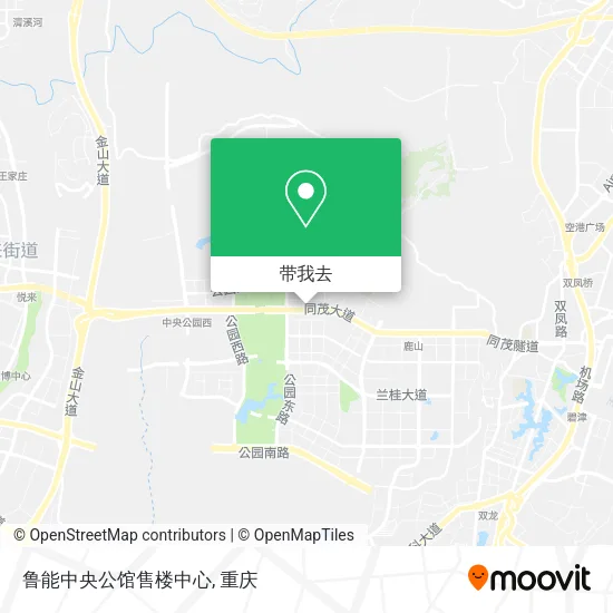 鲁能中央公馆售楼中心地图