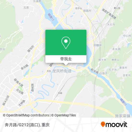 奔月路/G212(路口)地图