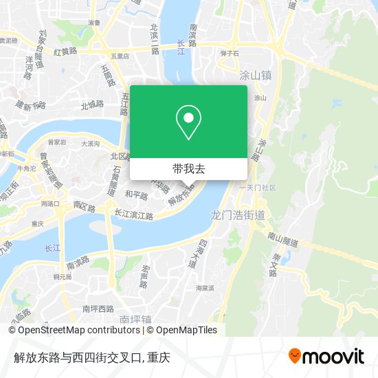 解放东路与西四街交叉口地图