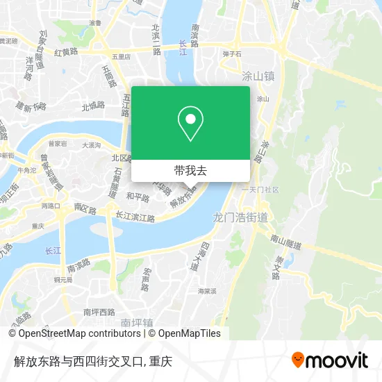 解放东路与西四街交叉口地图