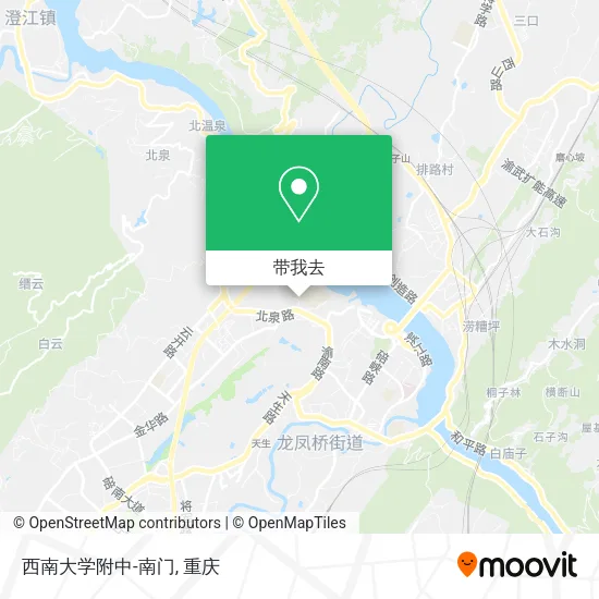 西南大学附中-南门地图