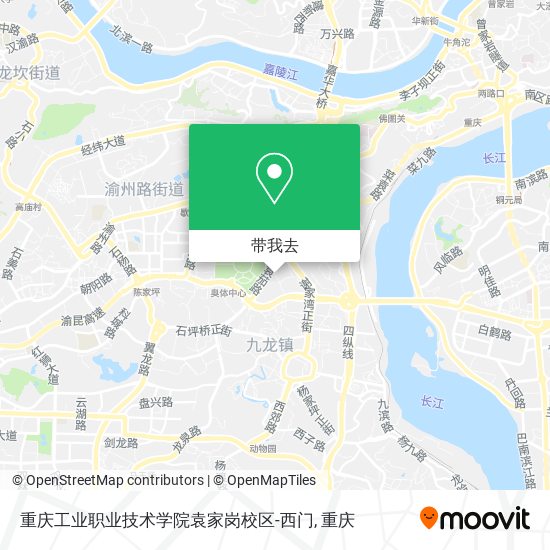 重庆工业职业技术学院袁家岗校区-西门地图