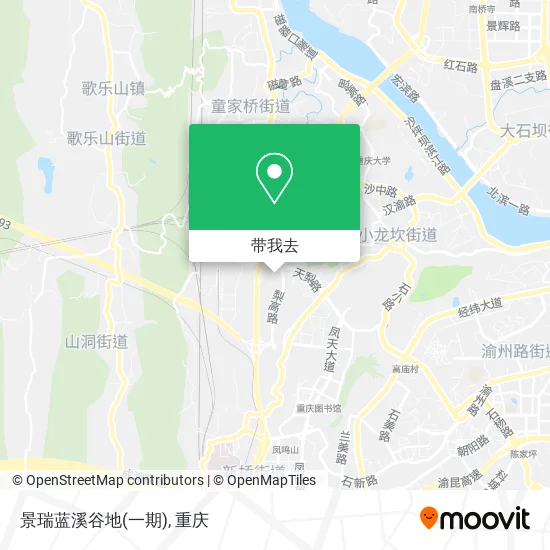 景瑞蓝溪谷地(一期)地图