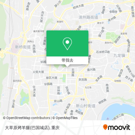 大草原烤羊腿(巴国城店)地图