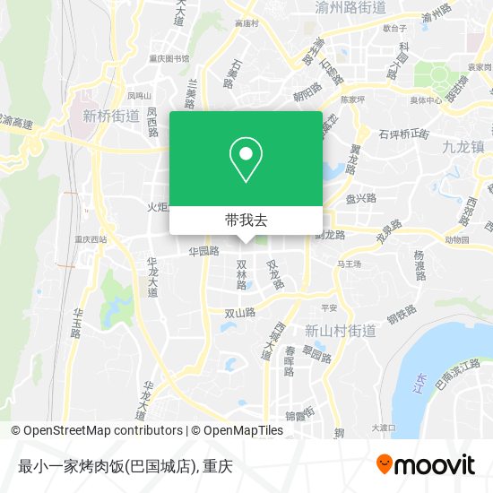 最小一家烤肉饭(巴国城店)地图
