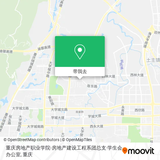 重庆房地产职业学院-房地产建设工程系团总支·学生会办公室地图