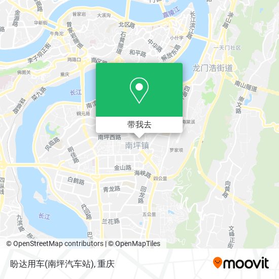 盼达用车(南坪汽车站)地图