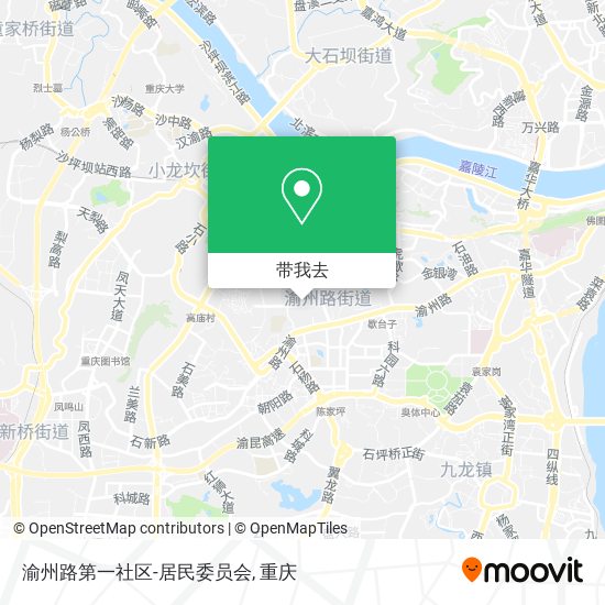 渝州路第一社区-居民委员会地图