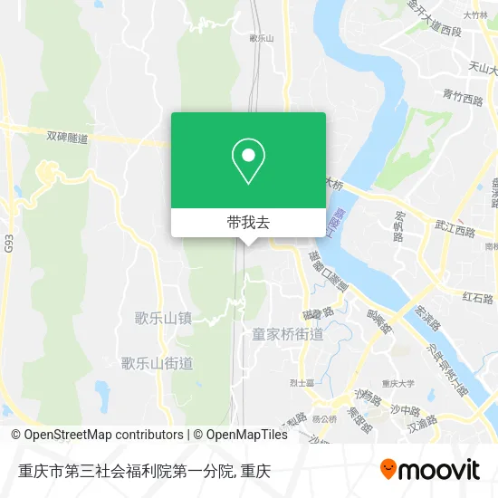 重庆市第三社会福利院第一分院地图