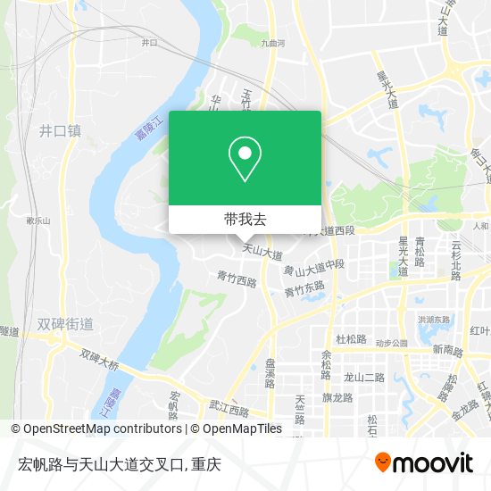 宏帆路与天山大道交叉口地图