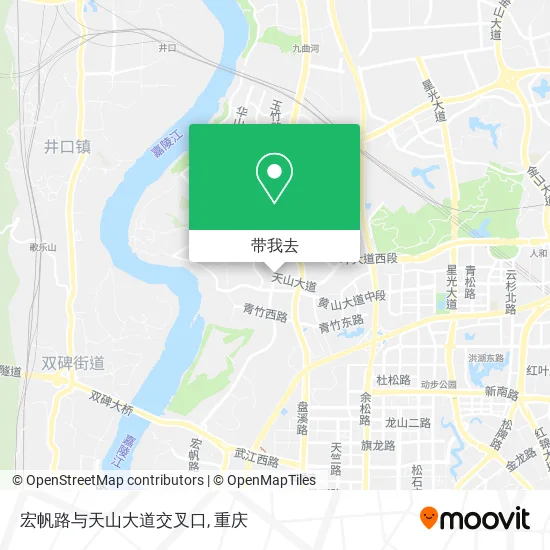 宏帆路与天山大道交叉口地图