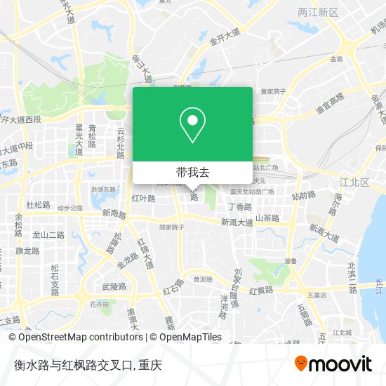 衡水路与红枫路交叉口地图