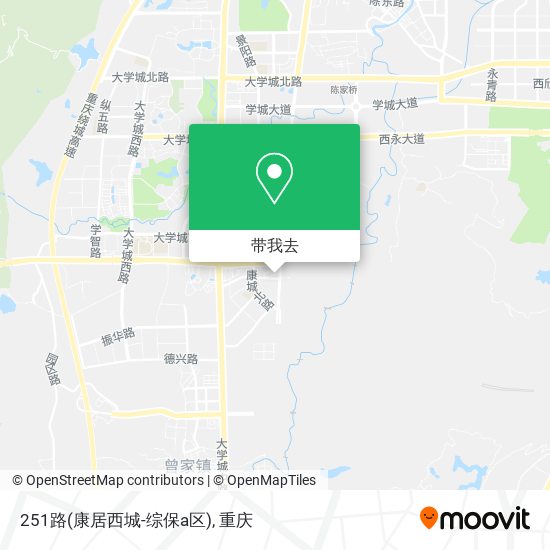 251路(康居西城-综保a区)地图