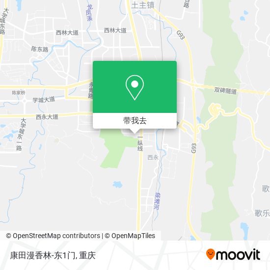 康田漫香林-东1门地图
