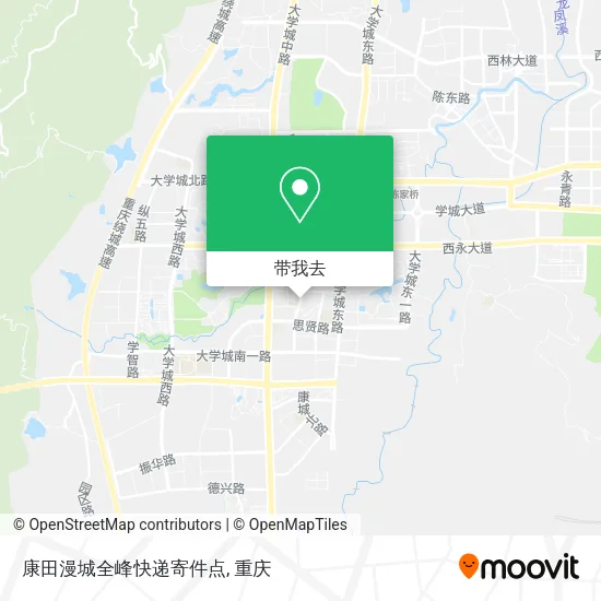 康田漫城全峰快递寄件点地图