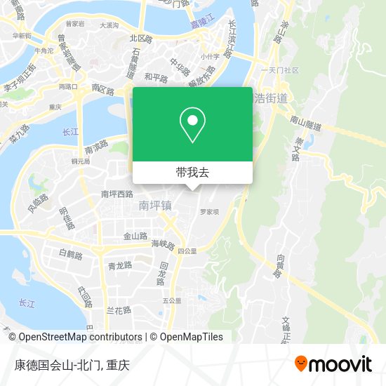康德国会山-北门地图