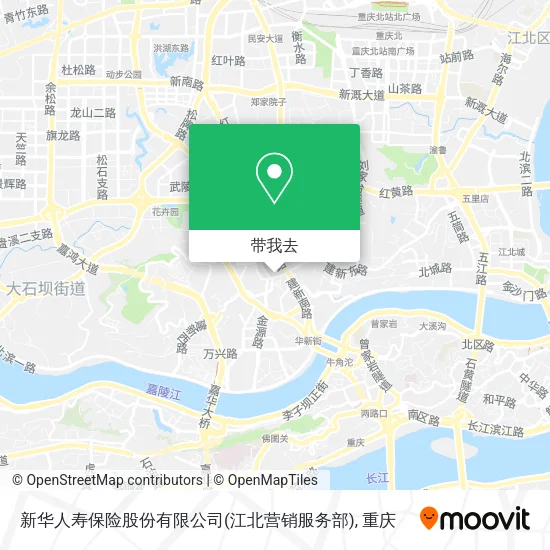 新华人寿保险股份有限公司(江北营销服务部)地图
