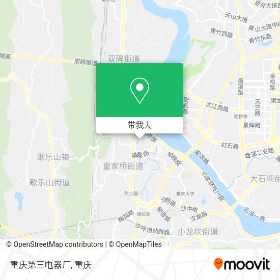 重庆第三电器厂地图