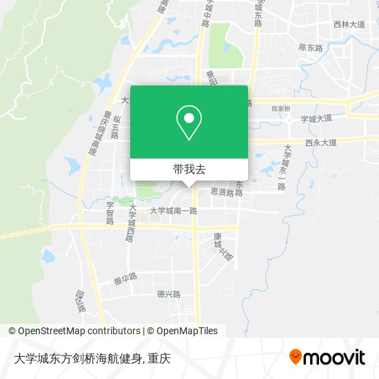 大学城东方剑桥海航健身地图