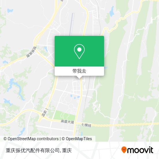 重庆振优汽配件有限公司地图
