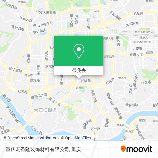 重庆宏圣隆装饰材料有限公司地图