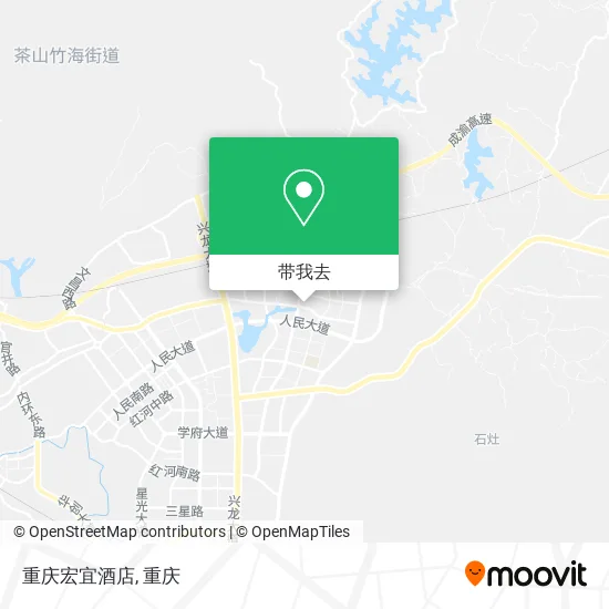 重庆宏宜酒店地图