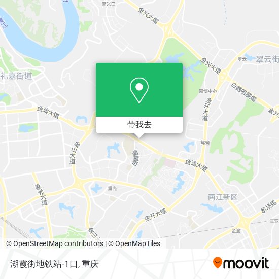 湖霞街地铁站-1口地图