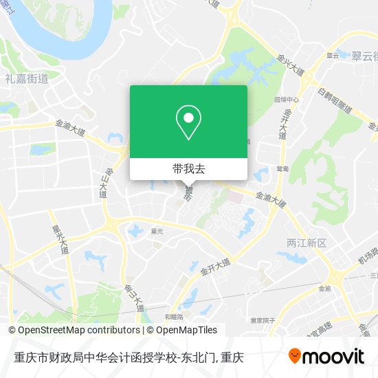 重庆市财政局中华会计函授学校-东北门地图