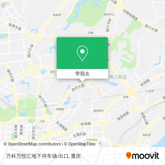 万科万悦汇地下停车场-出口地图