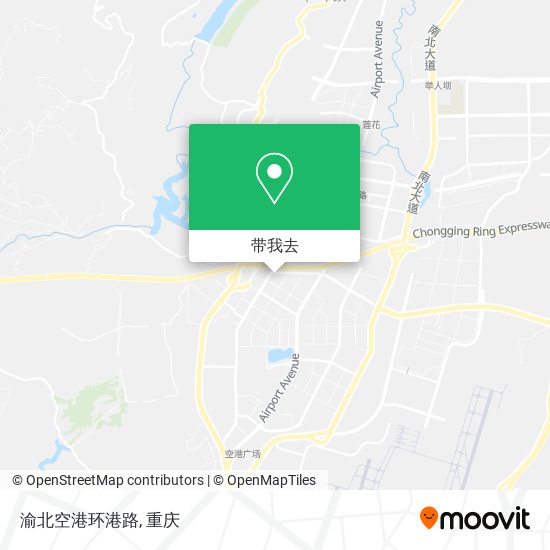渝北空港环港路地图