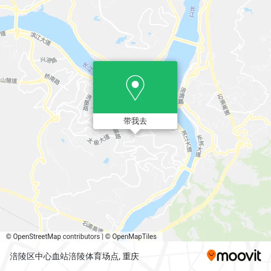 涪陵区中心血站涪陵体育场点地图