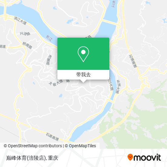 巅峰体育(涪陵店)地图