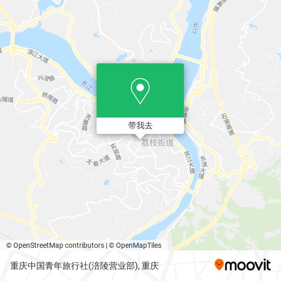重庆中国青年旅行社(涪陵营业部)地图