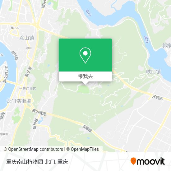 重庆南山植物园-北门地图