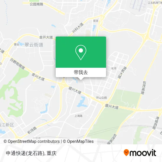 申通快递(龙石路)地图