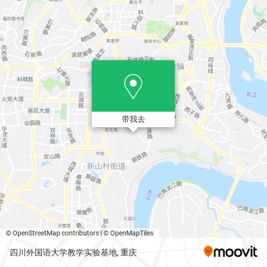 四川外国语大学教学实验基地地图