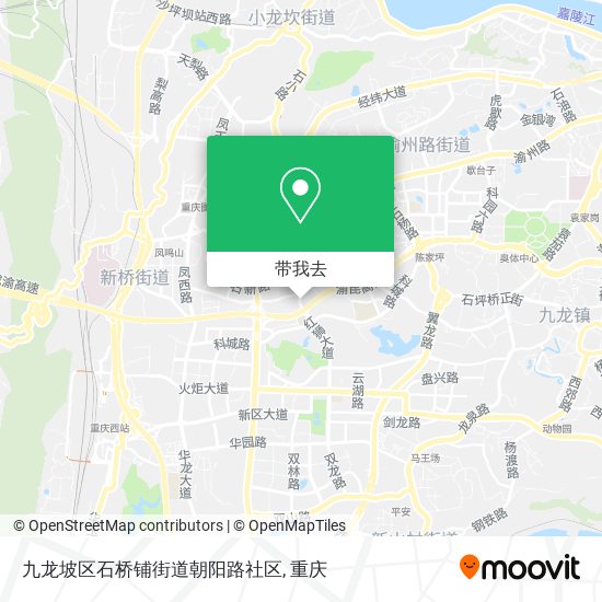 九龙坡区石桥铺街道朝阳路社区地图