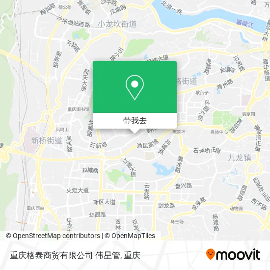 重庆格泰商贸有限公司  伟星管地图