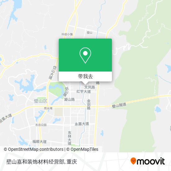 壁山嘉和装饰材料经营部地图
