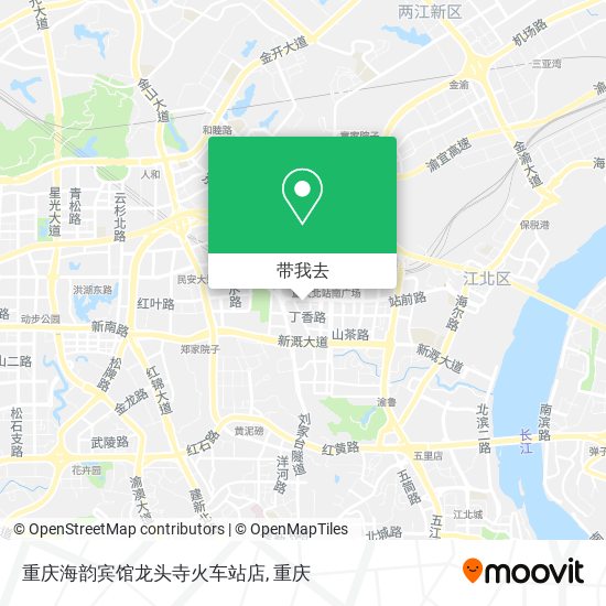 重庆海韵宾馆龙头寺火车站店地图