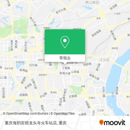 重庆海韵宾馆龙头寺火车站店地图