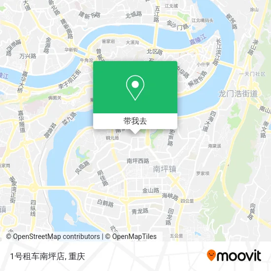 1号租车南坪店地图