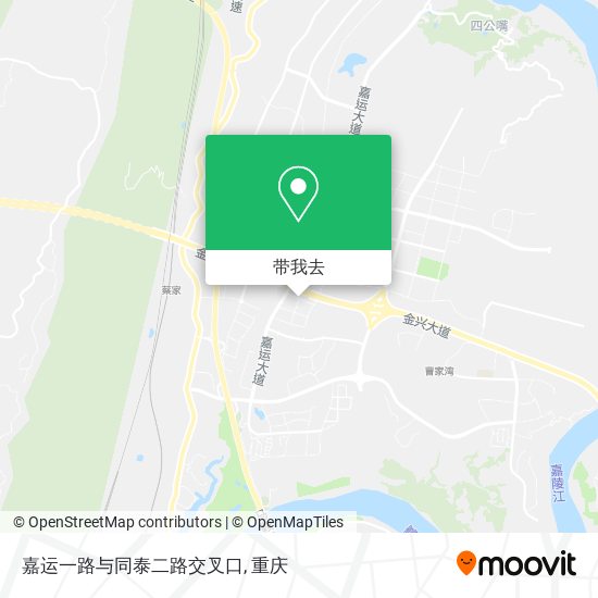 嘉运一路与同泰二路交叉口地图